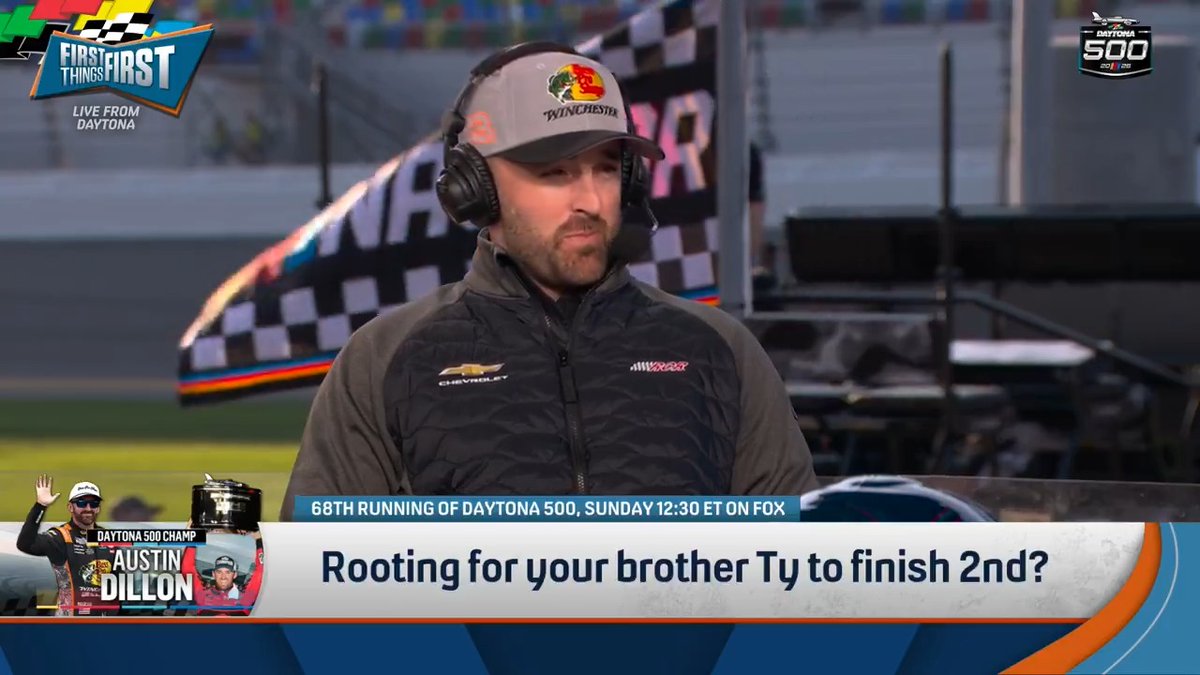 What’s going through Austin Dillon’s mind if he’s next to his brother Ty? “Try not to piss off mom. When it gets down to you and you have a choice, you better choose yourself.”