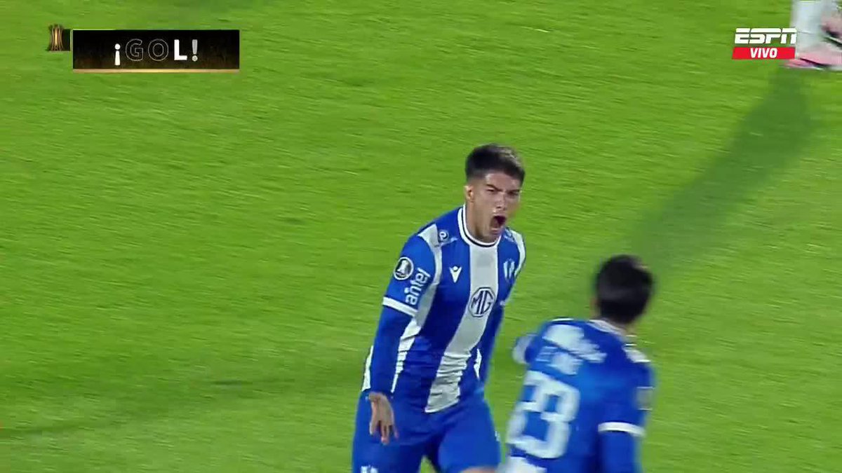 Renzo Sánchez acaba de marcar el primer gol de Juventud en la historia por Copa Libertadores. ✍🏻⚽️