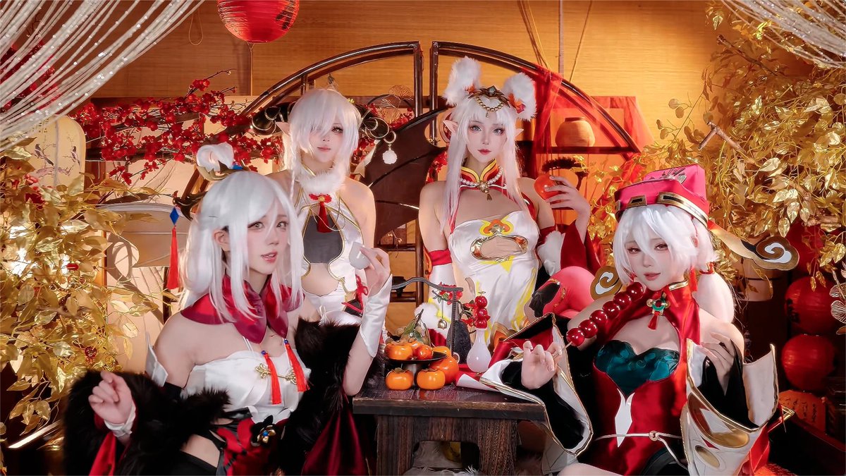 This is bad! I'm completely surrounded by waifus! Gift Code: DTCOSER COSER: 合女, 花兮_honoka, 时姬娘娘, w百合欧皇子w
