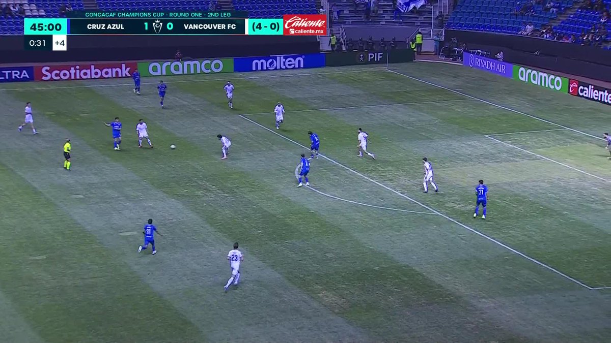 "Luka Romero": Por su doblete para Cruz Azul ante Vancouver