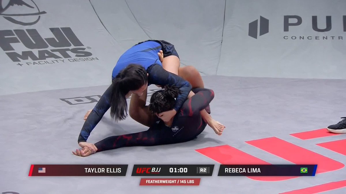 She gets the tap in RD 2! 👏 Rebeca Lima gets the early sub! Watch NOW: | #UFCBJJ5