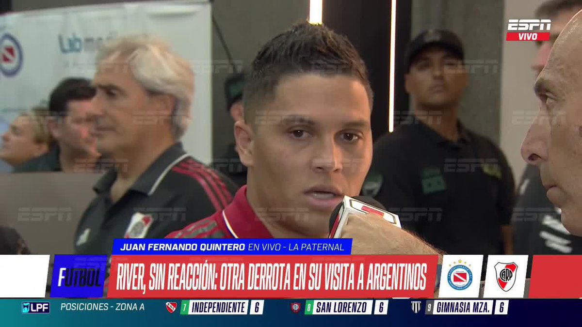 🔴⚪ LA MIRADA DE JUANFER Quintero y su análisis después de la caída de River en La Paternal contra Argentinos. ▶️ Mirá #ESPNF10 en el Plan Premium de #DisneyPlus