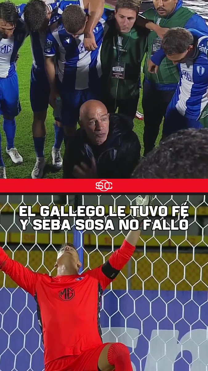🧤🇦🇷🇺🇾 El Gallego Méndez, DT de Juventud de Las Piedras, le ASEGURÓ a sus jugadores que el arquero Seba Sosa iba a ATAJAR UNO O DOS PENALES. Y no falló: ATAJÓ DOS y su equipo pasó de fase en la Copa Libertadores. 🏆