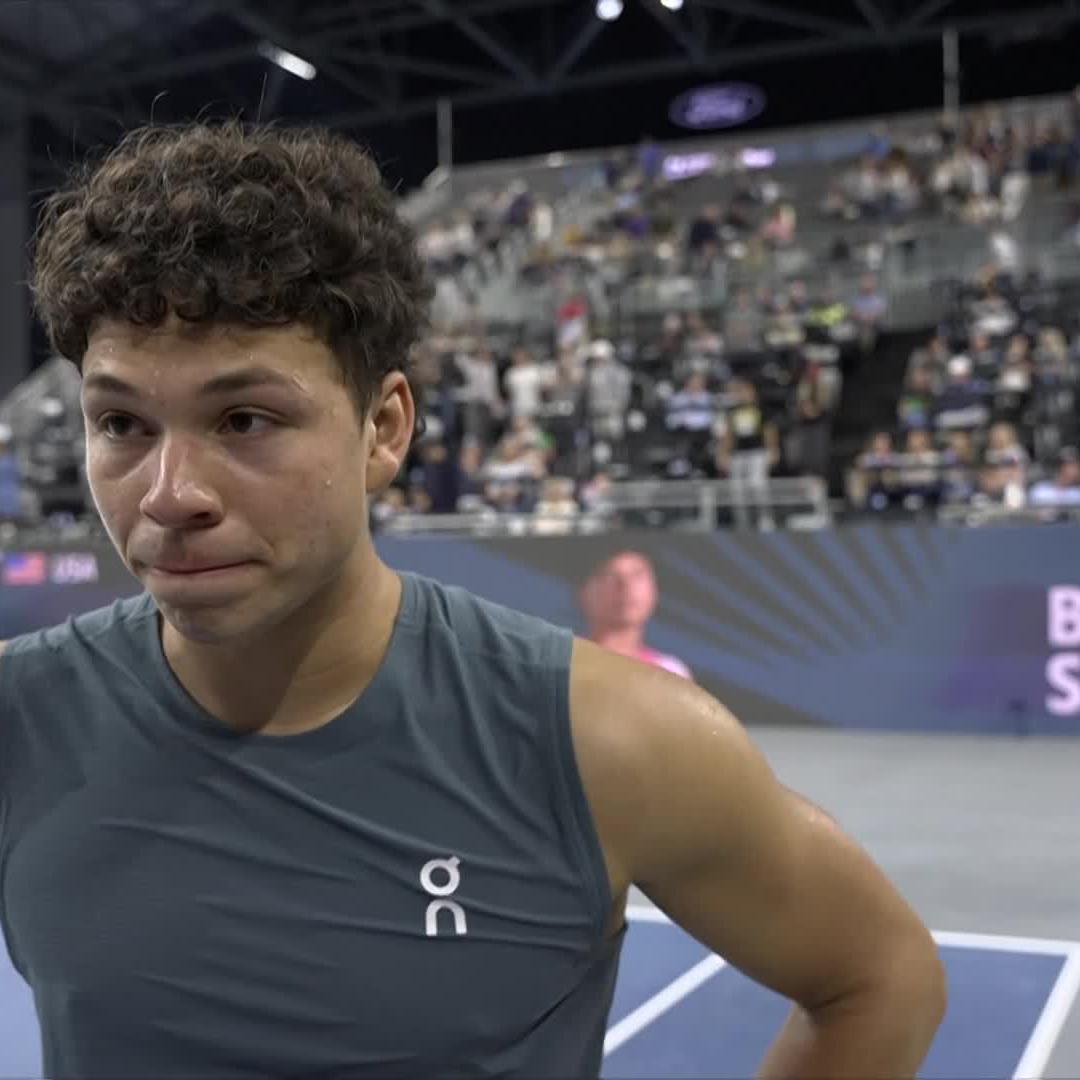 Ben Shelton dedicates his win over Adrian Mannarino in Dallas to his grandma: "This one is for my grandmother. She's been fighting hard. I was trying to fight hard out here on the court as well" 🥹