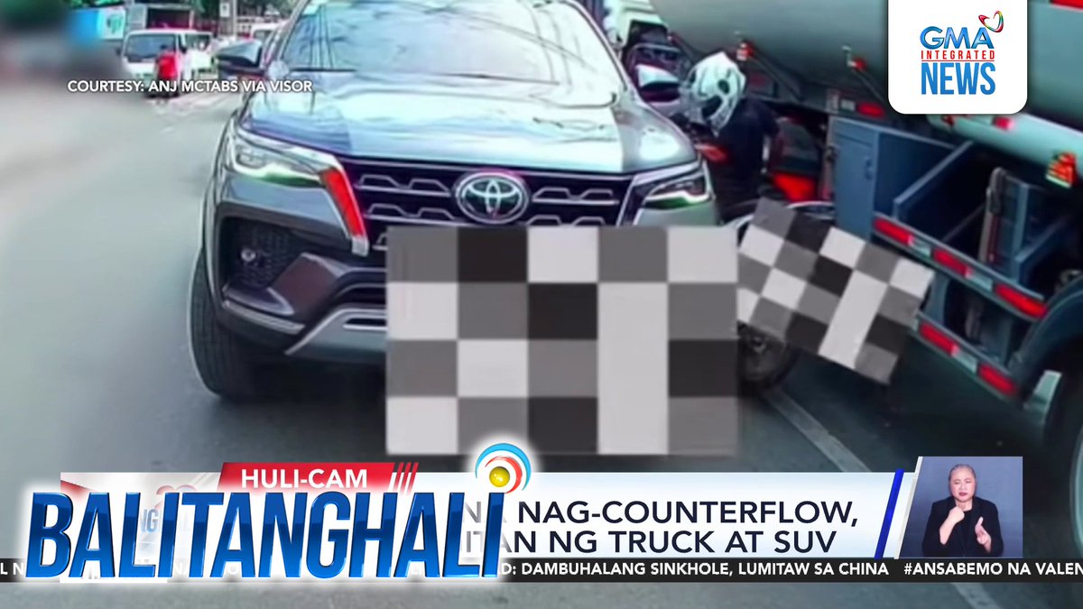 Ayon sa LTO, kita mang nag-counterflow ang rider, mali pa rin ang SUV driver dahil sa paggitgit nito sa motorsiklo.