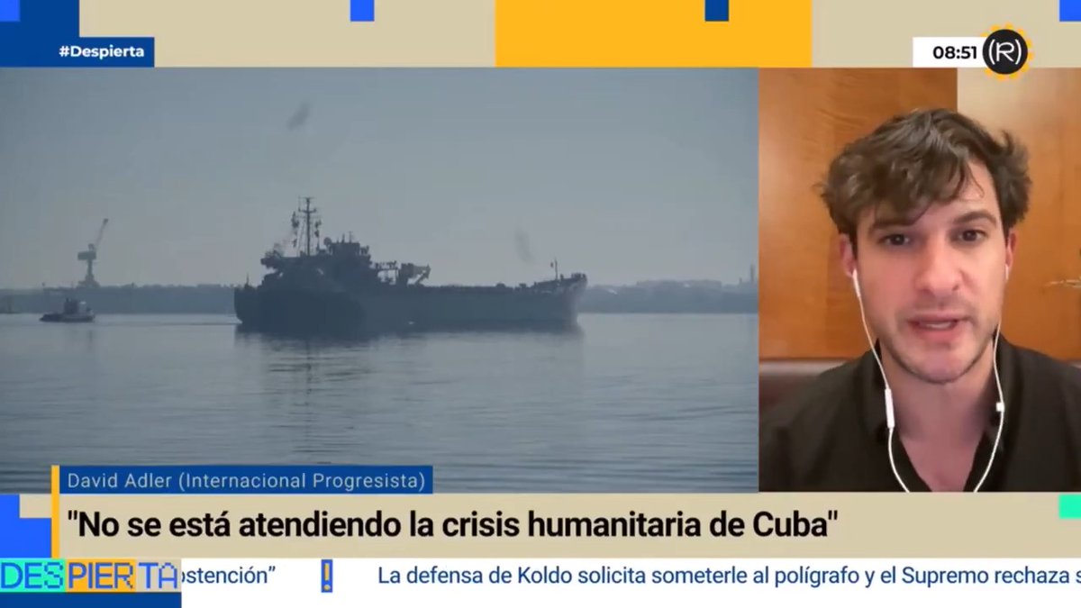 🇨🇺⛵ "La idea es poder utilizar una flotilla popular a Cuba para presionar a los gobiernos" David Adler, coordinador general de la Internacional Progresista (Progressive International) 👇🏽 📺 DESPIERTA!