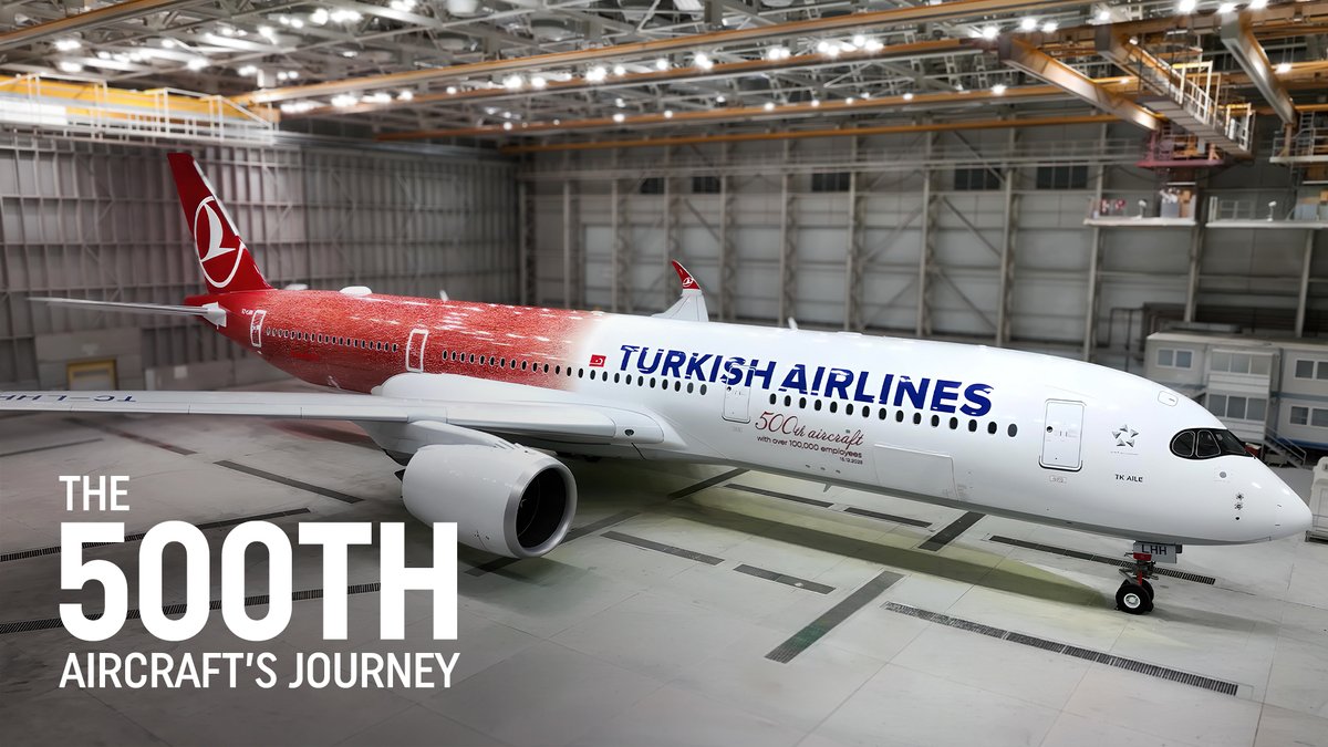 A historic moment for Turkish Airlines fleet. ✈️ Watch the 500th aircraft’s transformation from our perspective. 🎥 #TKAile