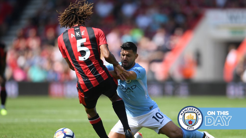 #OnThisDay: Bournemouth 0-2 #ManCity [2017] ⚽️ [29'] Raheem Raheem Sterling ⚽️ [69' OG] Tyrone Mings