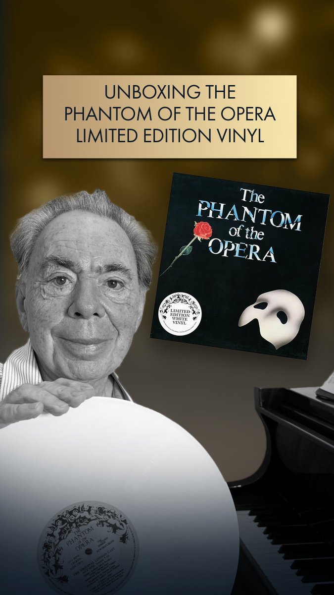 The moment we’ve all been waiting for… 🤍 The Limited Edition White Vinyl of the original cast recording of The Phantom Of The Opera is OUT NOW!