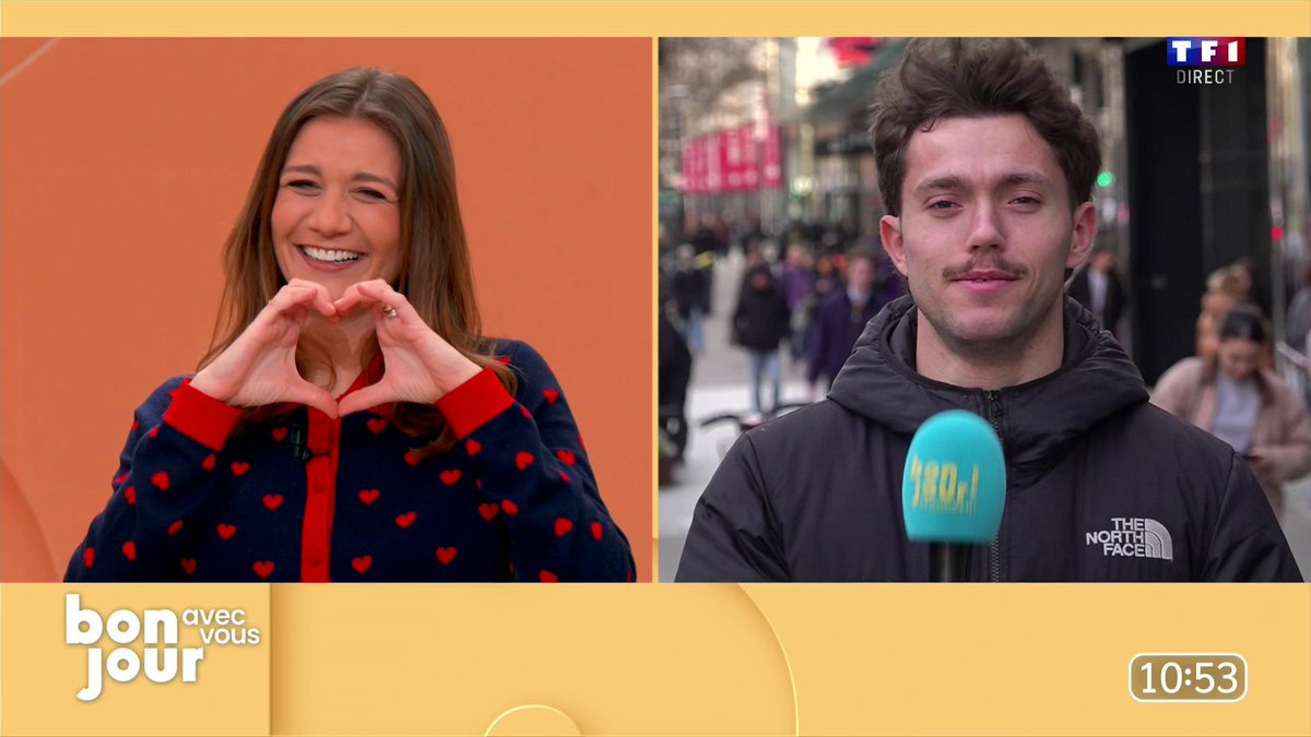 🥰 La déclaration de Jules, le stagiaire de l'émission, à Julie Tomeï, pour la Saint-Valentin 📺 Dans Bonjour ! Avec vous, présentée par Christophe Beaugrand-Gerin