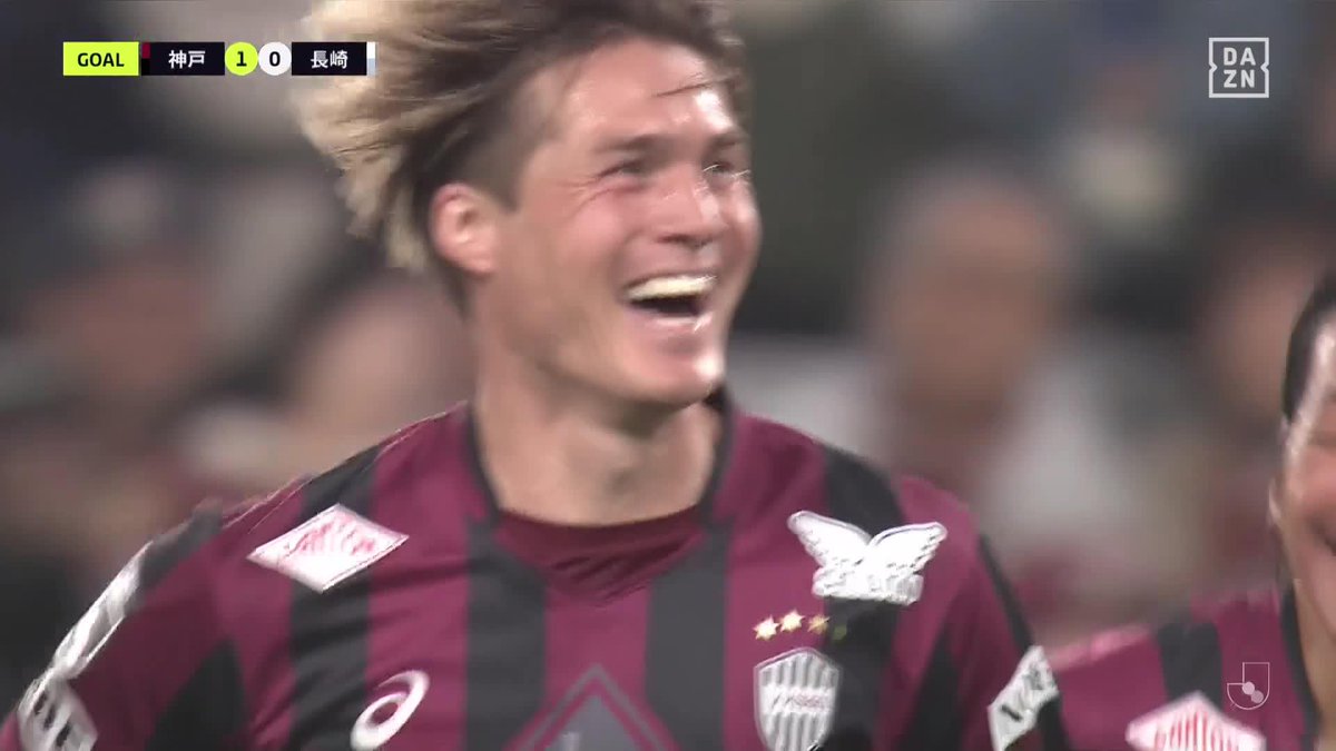 酒井高徳のスーパーボレーが炸裂🐮🔥🔥 2試合連続のゴールでヴィッセル神戸が先制✨ 🎥DAZN Japan
