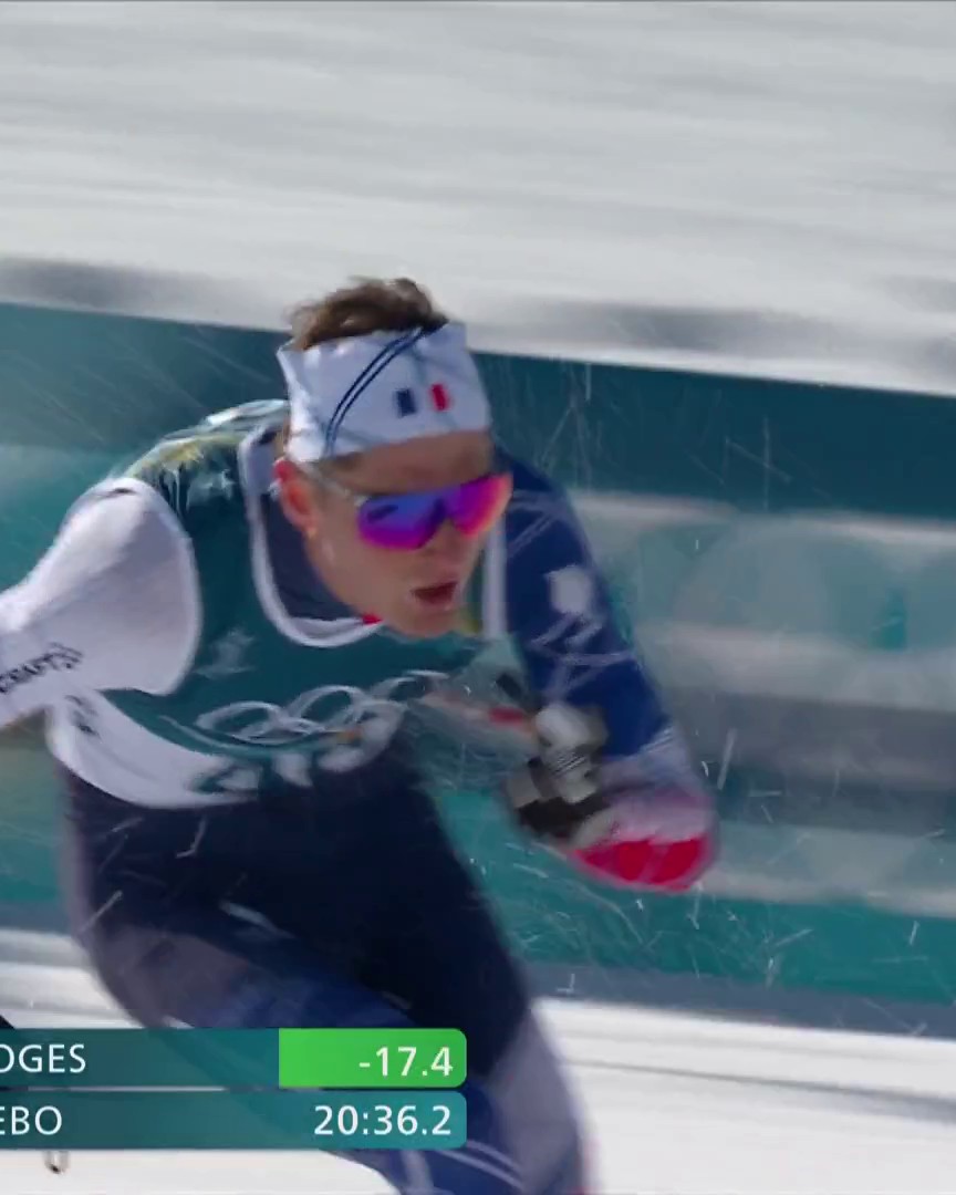 🇫🇷 Magnifique Mathis Desloges ! Après le skiathlon, le Français décroche une superbe médaille d'argent sur le 10 kilomètres derrière Johannes Klaebo, champion olympique pour la 8e fois ! #MilanoCortina2026