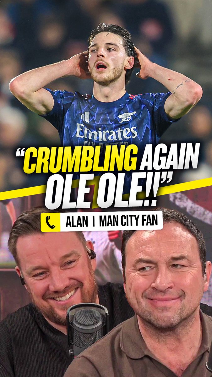 🎶 "Crumbling again! Ole! Ole!" 🎶 This #MCFC fan was loving life after #AFC dropped points in the Premier League title race! 🤣