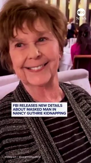 The FBI says it has new details on Nancy Guthrie’s alleged kidnapper and is asking residents within two miles of her home and across Pima County to check their home security video. ABC News News' Aaron Katersky has the latest.