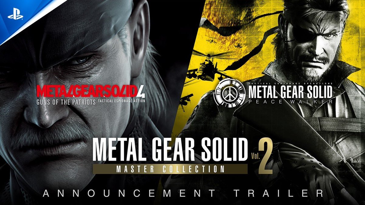 Metal Gear Solid Master Collection Vol. 2 sera lancée le 27 août sur PS5 avec : 🍳 Metal Gear Solid 4: Guns of the Patriots 🎖️ Metal Gear Solid: Peace Walker 📦 ...et bien plus, tous les détails sur State of Play ici :