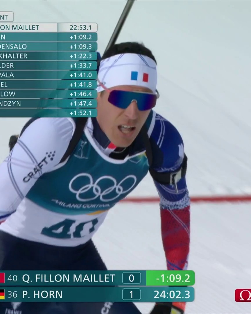 🇫🇷 Quentin Fillon Maillet 𝐜𝐡𝐚𝐦𝐩𝐢𝐨𝐧 𝐨𝐥𝐲𝐦𝐩𝐢𝐪𝐮𝐞 ! Impérial, au tir et sur les skis, le Français décroche l'or sur le sprint, son quatrième sacre, sa septième médaille aux Jeux ! #MilanoCortina2026