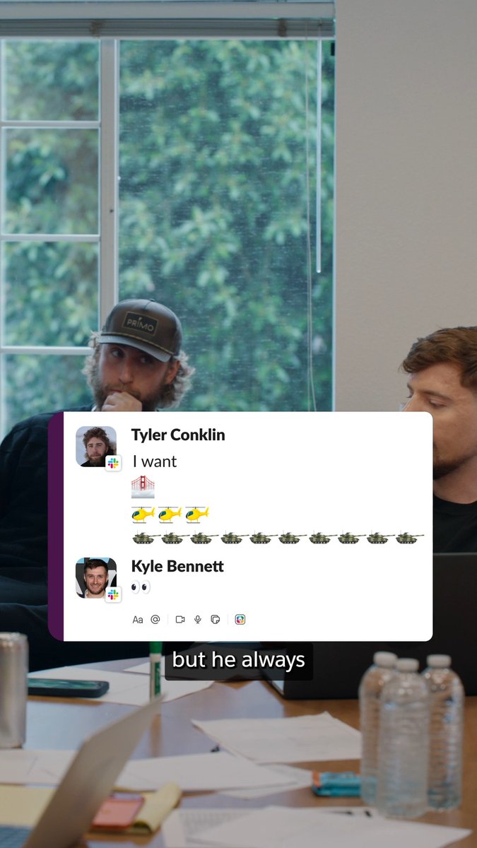“Ask Slackbot.” That’s how MrBeast turns ridiculous ideas into real-world plans. Only on Slack.