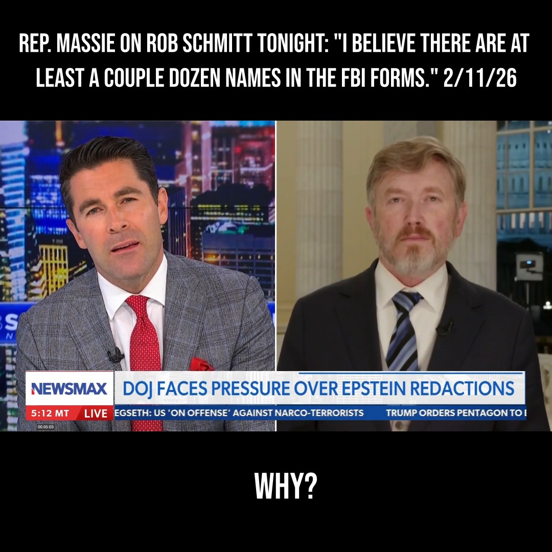 I appeared with Rob Schmitt on NEWSMAX to discuss AG Bondi’s Judiciary testimony and the improper redactions in the Epstein files. Accountability starts at the top, but it’s important to know who in Bondi’s office is making these mistakes.
