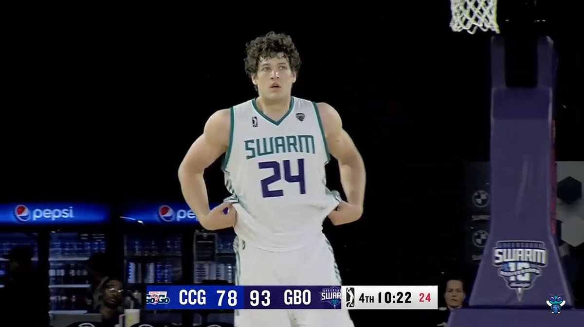Following his first NBA double-double with the Charlotte Hornets on Wednesday, PJ Hall posted another one with the Greensboro Swarm last night. 💪 PJ Hall: 20 PTS, 16 REB, 2 AST, 3 BLK, 2 3PM
