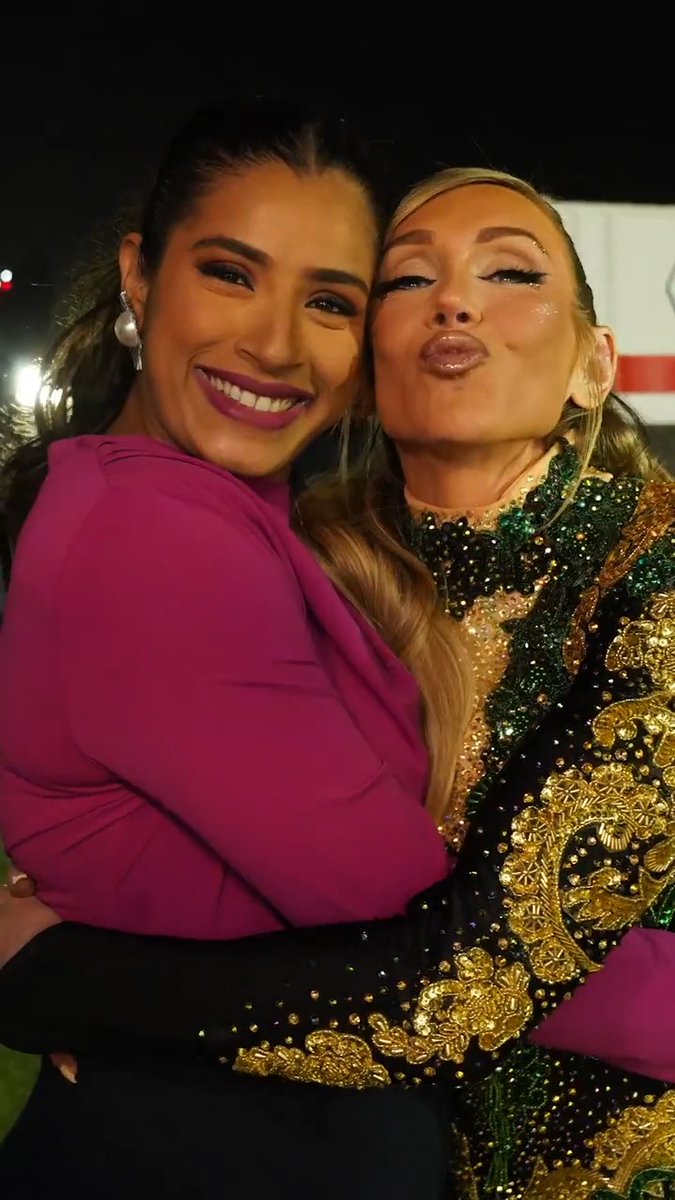 We can’t even with Gaelyn Mendonca & Charlotte Flair’s reunion at #RoyalRumble! ✨ 🤗