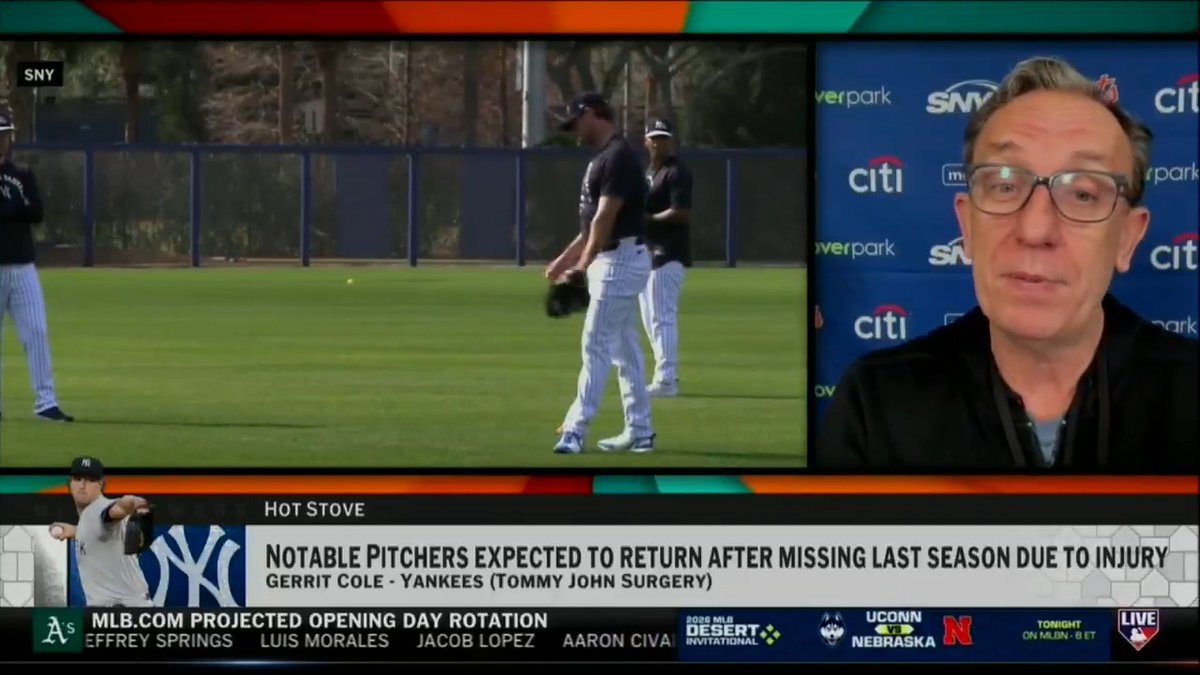 "Nothing but good reports... he's hit every marker." - Joel Sherman reports on the progress of Yankees ace Gerrit Cole and a potential timeline for his return