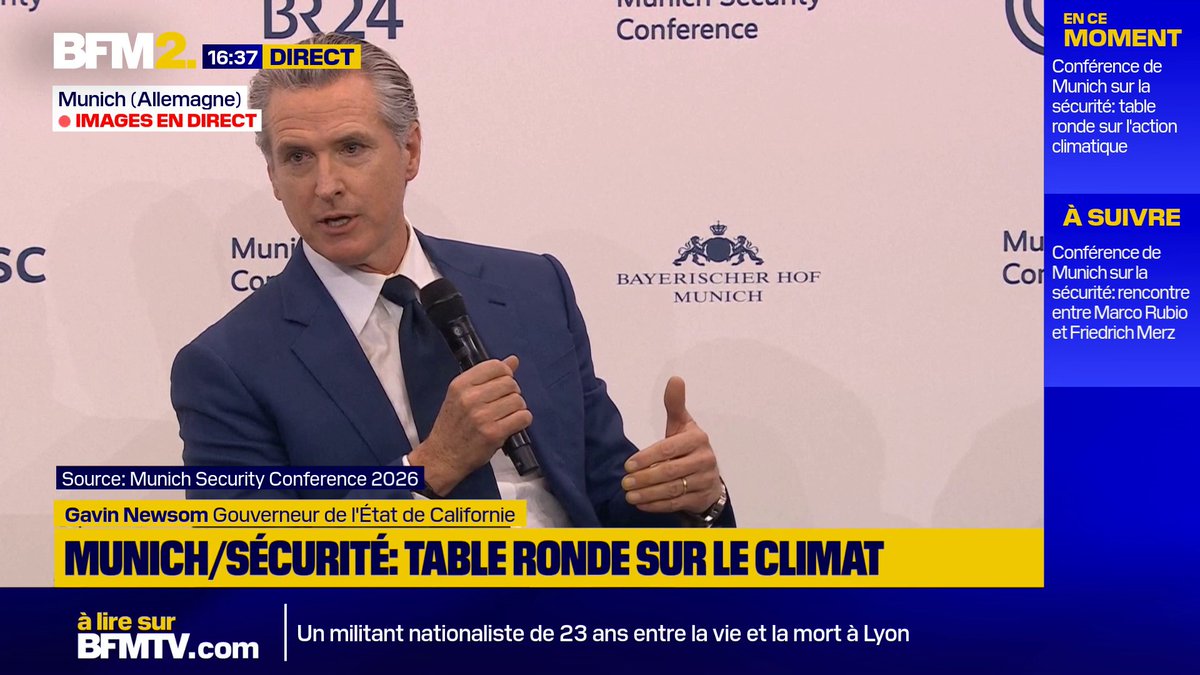 Climat: "Donald Trump persiste dans la stupidité.[...] Jamais dans l'histoire des USA, il y a eu un président plus destructeur que l'occupant actuel de la Maison Blanche. Il essaie de recréer le 19ème siècle", fustige Gavin Newsom, gouverneur démocrate de Californie #BFM2