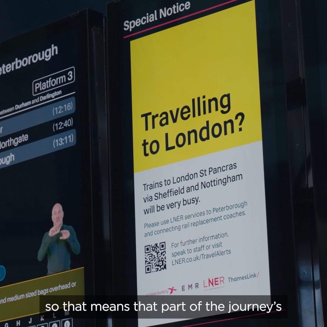 On Sunday 15 February, there will be no direct trains to/from London King’s Cross as part of the East Coast Digital Programme. For a smoother journey we recommend using rail replacement coaches between London and Peterborough (via Bedford). Learn more: