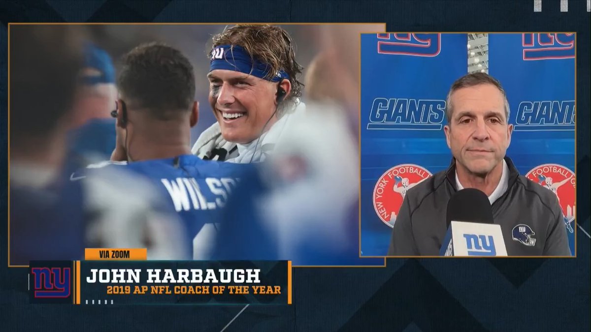 John Harbaugh on what attracted him to the #Giants: "The players. The players are really important in football – you've gotta have players, great players. It's a players game."
