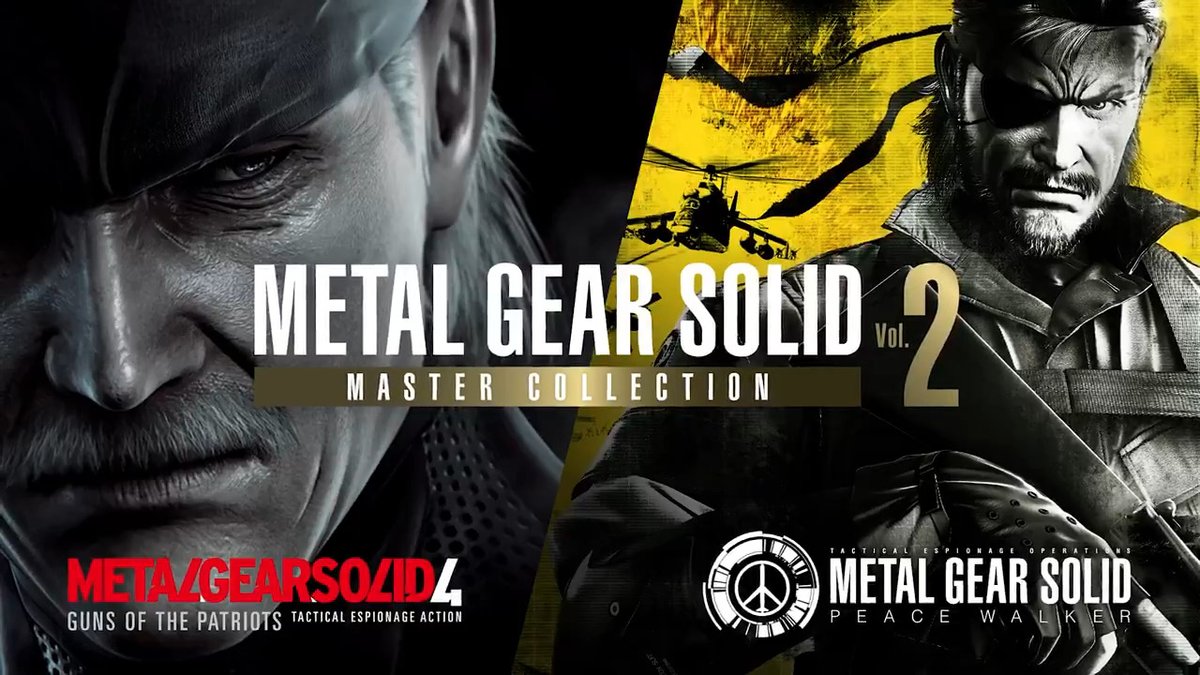 Kept you waiting, huh? Metal Gear Solid Master Collection Vol. 2 comes to PS5 on August 27, including: 👴 Metal Gear Solid 4: Guns of the Patriots ☮️ Metal Gear Solid: Peace Walker 📦 ...and more (Ghost Babel!) Scope it out: