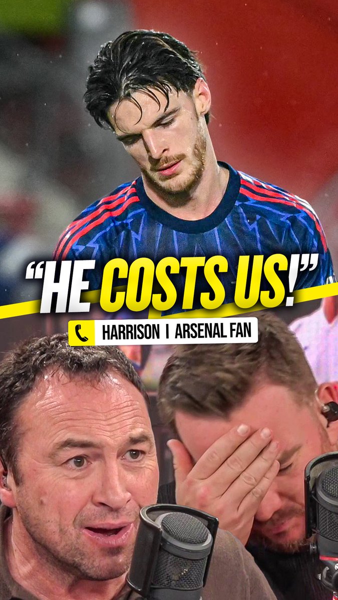 😡 Arsenal fan: "Declan Rice's indecisiveness costs us games!" 🤦♂️ Cundy: "This is amazing! Arsenal fans are imploding!" 😤 Arsenal fan: "People are not looking at his game for what it is!" Cundy and O'Hara were left stunned by this #AFC fan's criticism of Declan Rice! 🤯