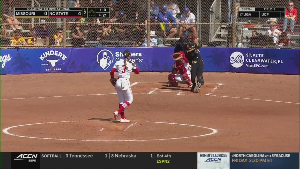 A MUST-SEE DIVING CATCH BY MAIA TOWNSEND 🤯 #NCAASoftball #SCTop10 x 🎥 ACCN / NC State Softball