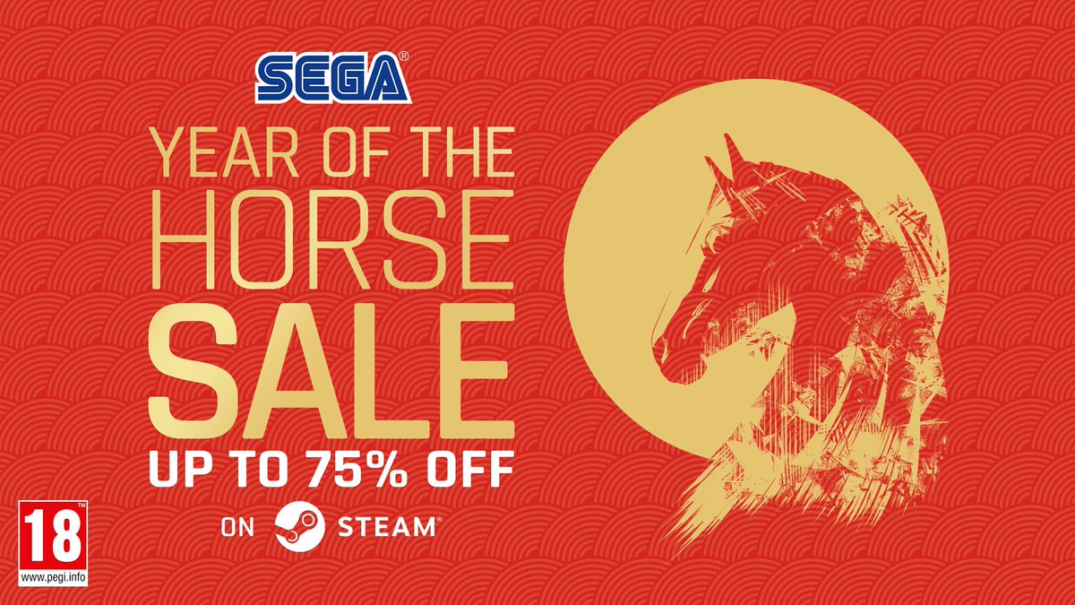 The Year of the Horse is here 🐴 Celebrate the Lunar New Year with great deals on SEGA games, including Sonic Racing: CrossWorlds and Metaphor: ReFantazio! ✨ Gallop, don’t walk!