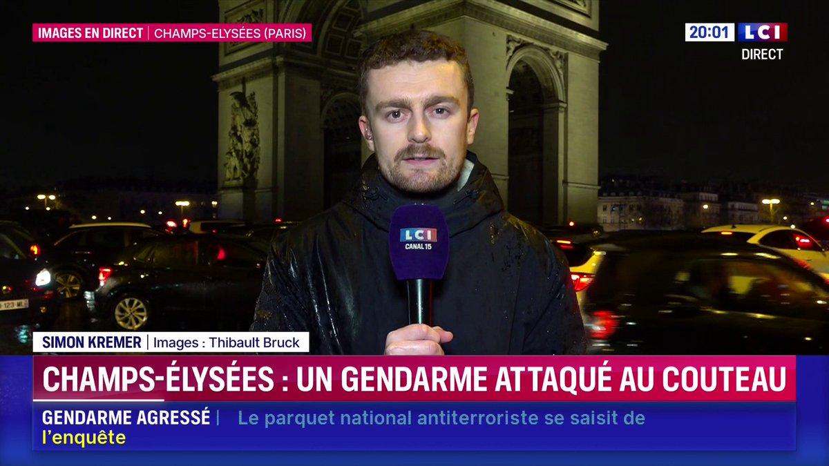 ⚡️🔴 Un homme armé d’un couteau menace un gendarme près de l’Arc de Triomphe. Les militaires ont ouvert le feu et l’assaillant a été neutralisé. ▶️ L’individu aurait téléphoné au commissariat d’Aulnay‑sous‑Bois, affirmant qu’il allait commettre un attentat.