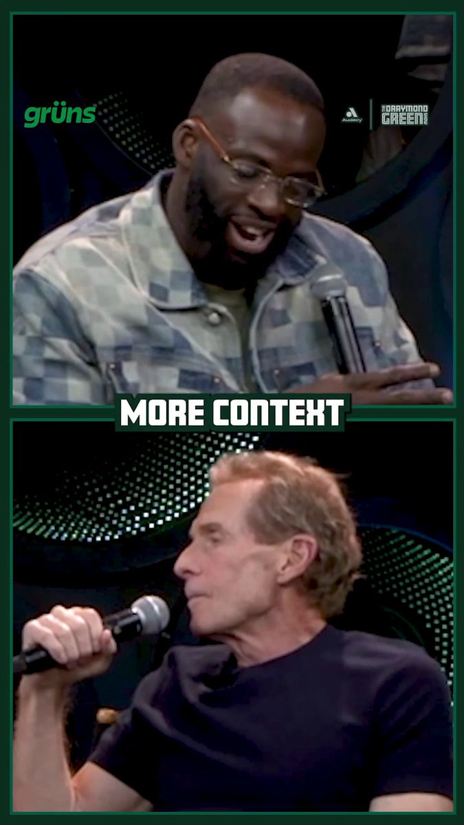 .Skip Bayless joined The Draymond Green Show LIVE! Full podcast out now on YouTube + wherever you get your podcasts!