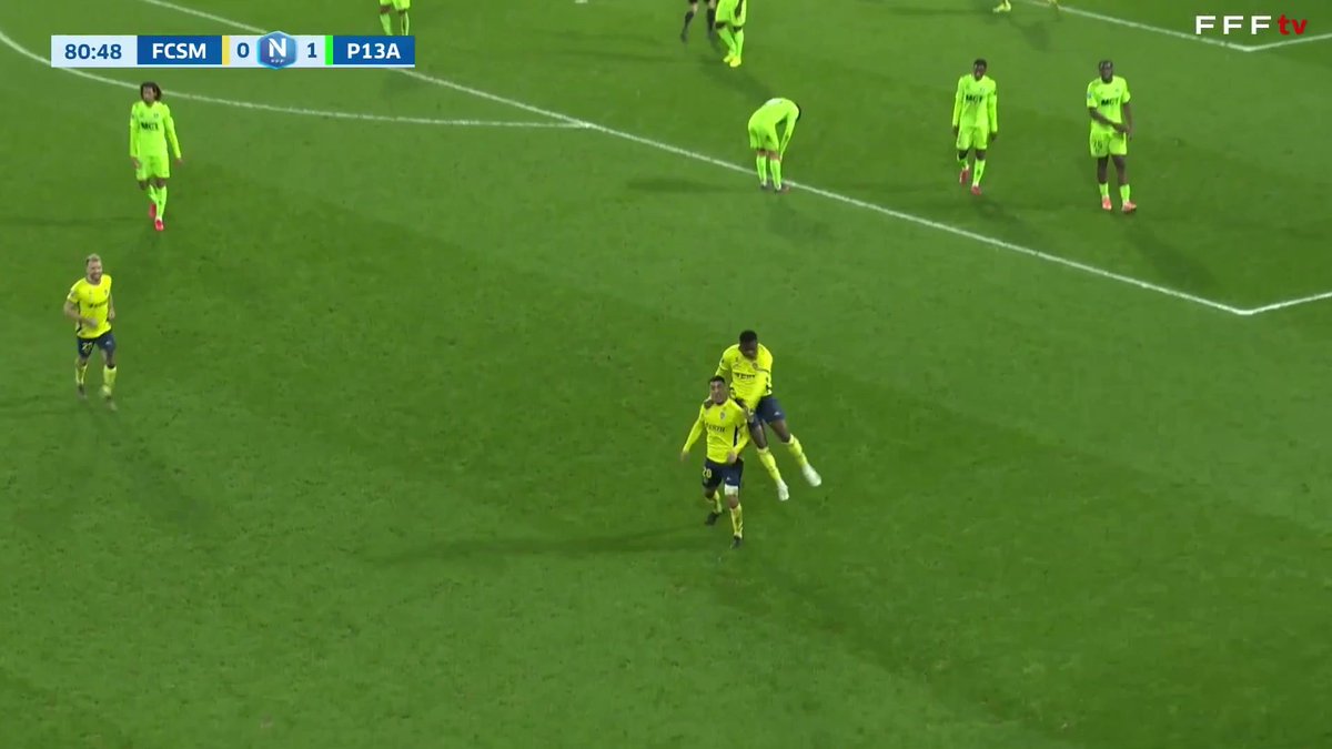 Pépite au FC Sochaux-Montbéliard !!! Le bijou de Aymen Boutoutaou en pleine lucarne 1 partout ! Suivez le match en direct sur notre chaîne YouTube "Championnat National Officiel" ! #NationalFFF