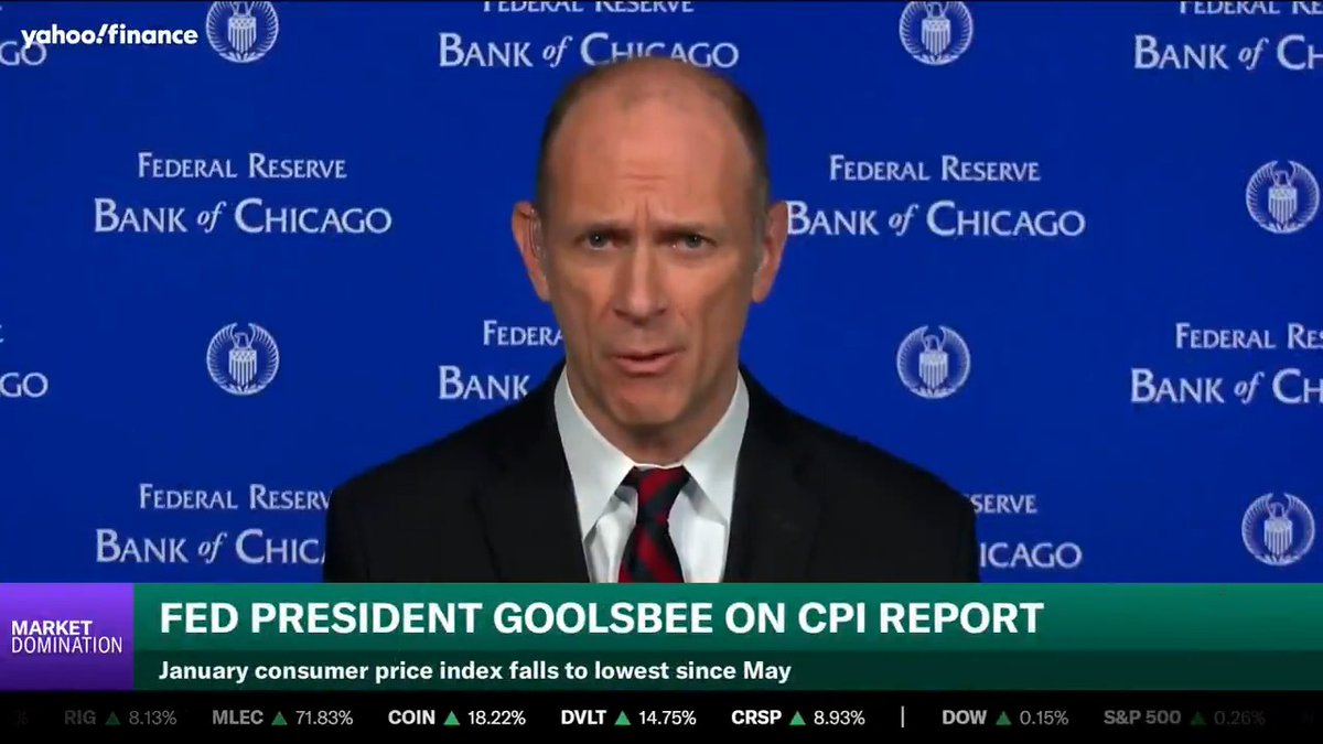 "Right now, we are not on a path back to 2%, we're kind of stuck at 3%, and that's not acceptable," Federal Reserve Bank of Chicago president Austan Goolsbee tells @jenniferisms. His outlook for 2026: