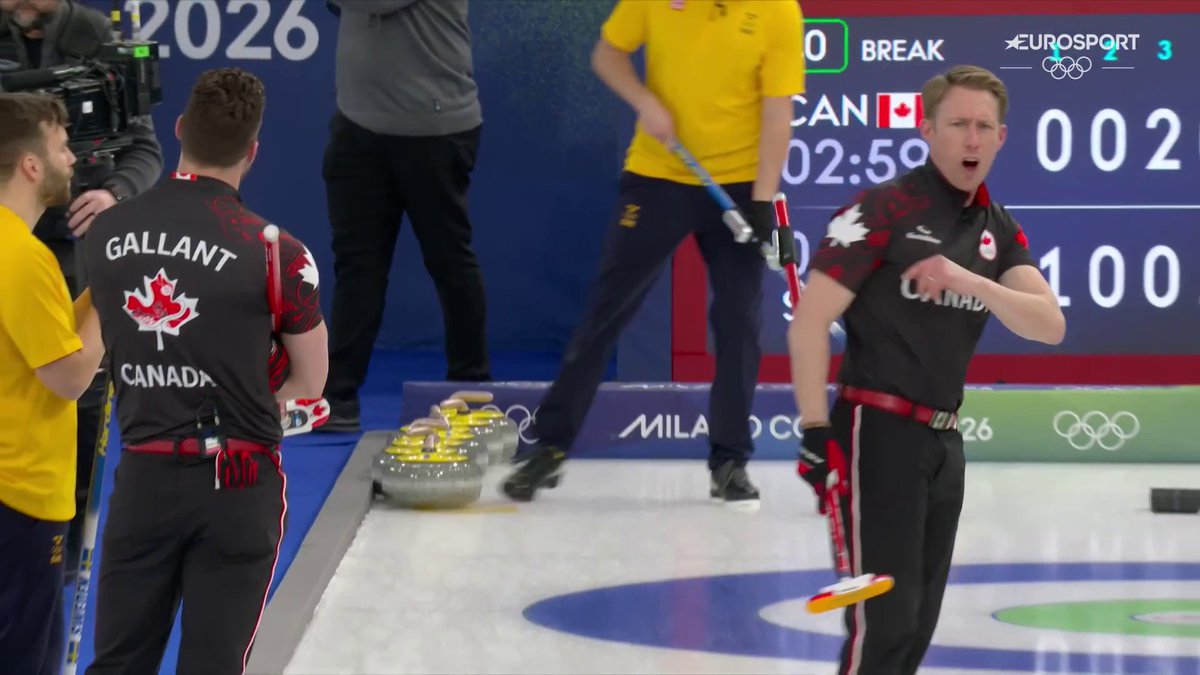 "F*ck off!" 😳 Öppet bråk mellan Kanada och Sverige i curlingen. 📲 Streama hela OS i Milano Cortina 2026 på HBO Max och se det bästa på Eurosport 1.