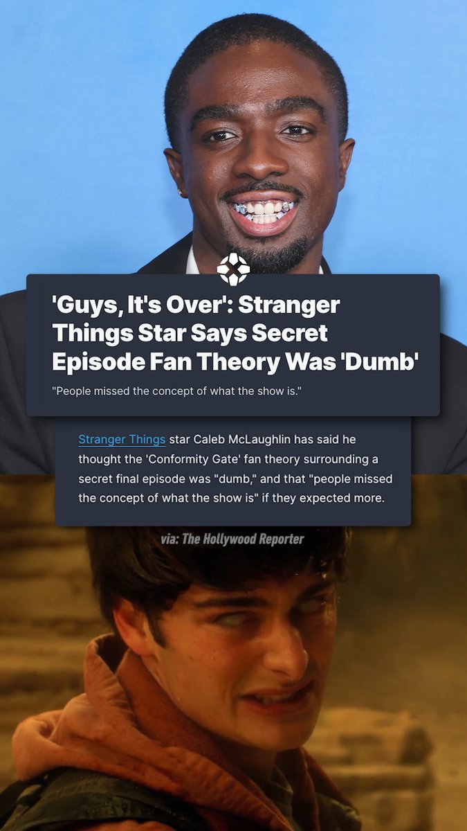 Stranger Things star Caleb McLaughlin thought the Conformity Gate theory was 'dumb'