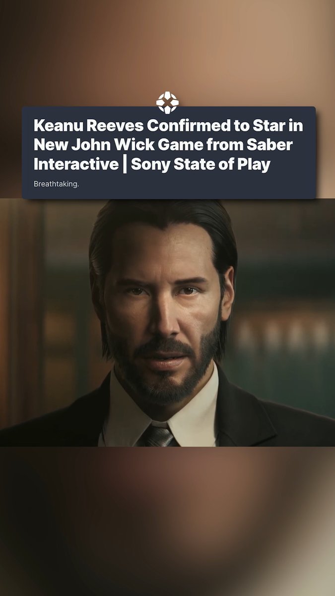 Confirmed: Keanu Reeves will play John Wick in the upcoming game set in between the events of the films: