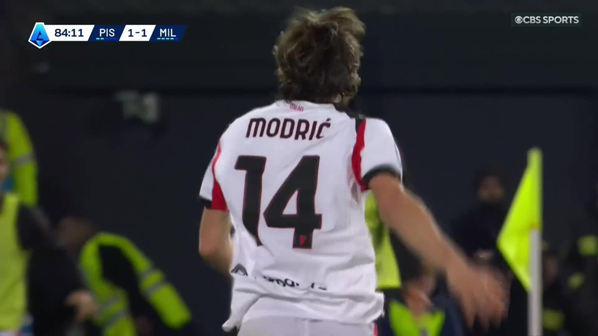 Luka Modrić strikes to restore Milan's lead 💪