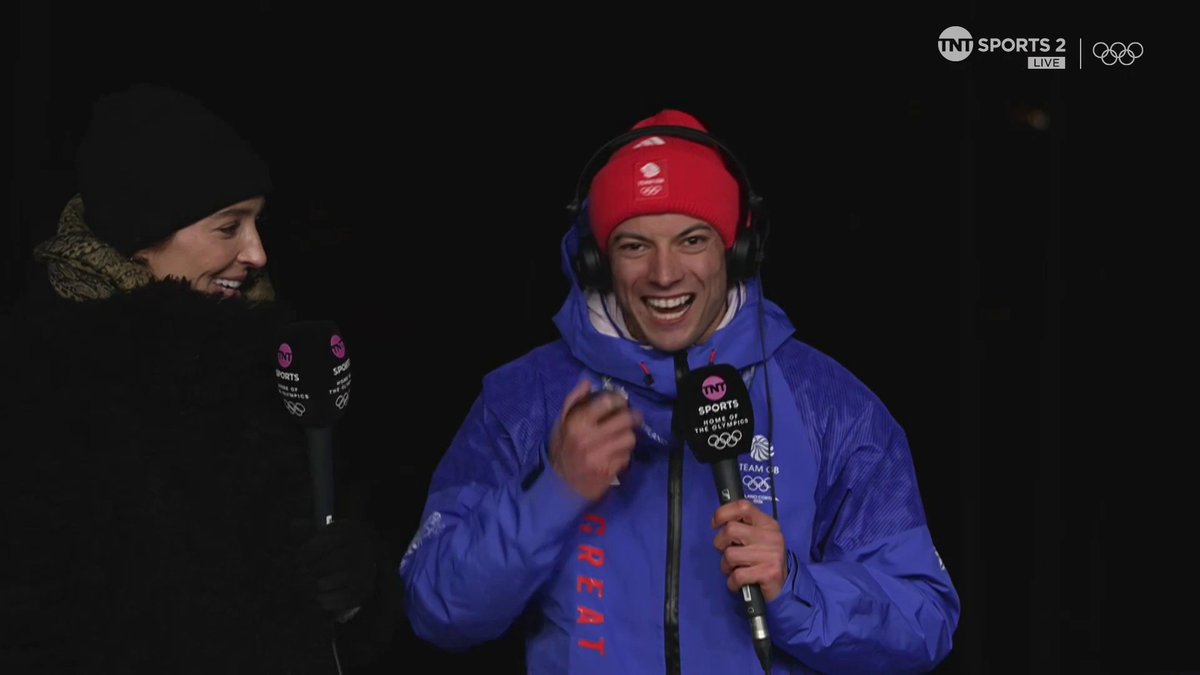 "I'm gonna sleep with it tonight, to be honest!" Team GB's first Gold medallist of the Winter Olympics, Matt Weston, shares his celebrations with Laura Robson and the studio ❤️