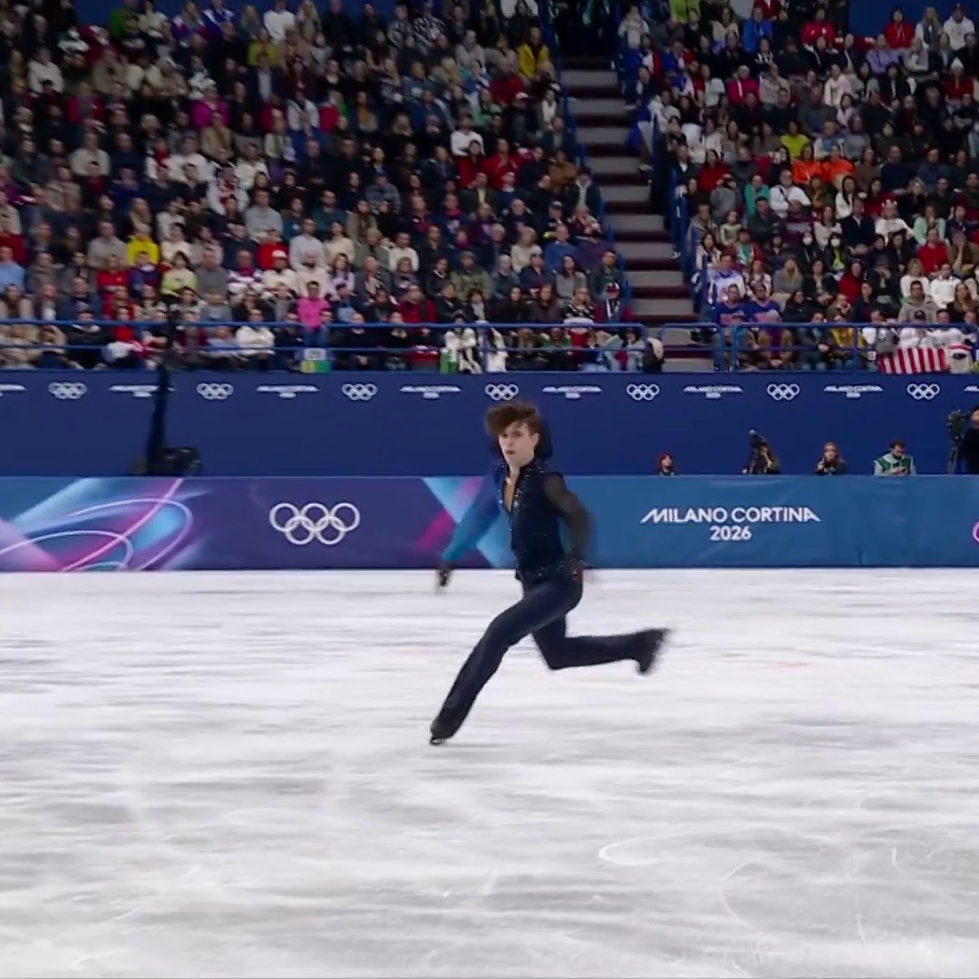 Mikhail Shaidorov's gold medal-winning performance 🥇 In his element on the ice 💥