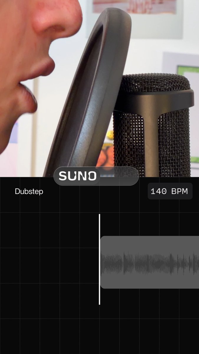turn your beatboxing into full drum grooves with Suno!