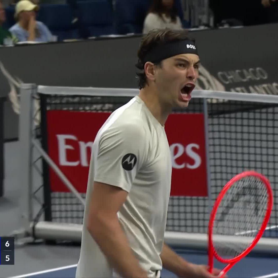 An EPIC escape 😲 Down 2-5 in the third-set tiebreak, Taylor Fritz wins five straight points to defeat Korda 6-7(2) 6-4 7-6(5) in the Dallas QFs! #DALOpen