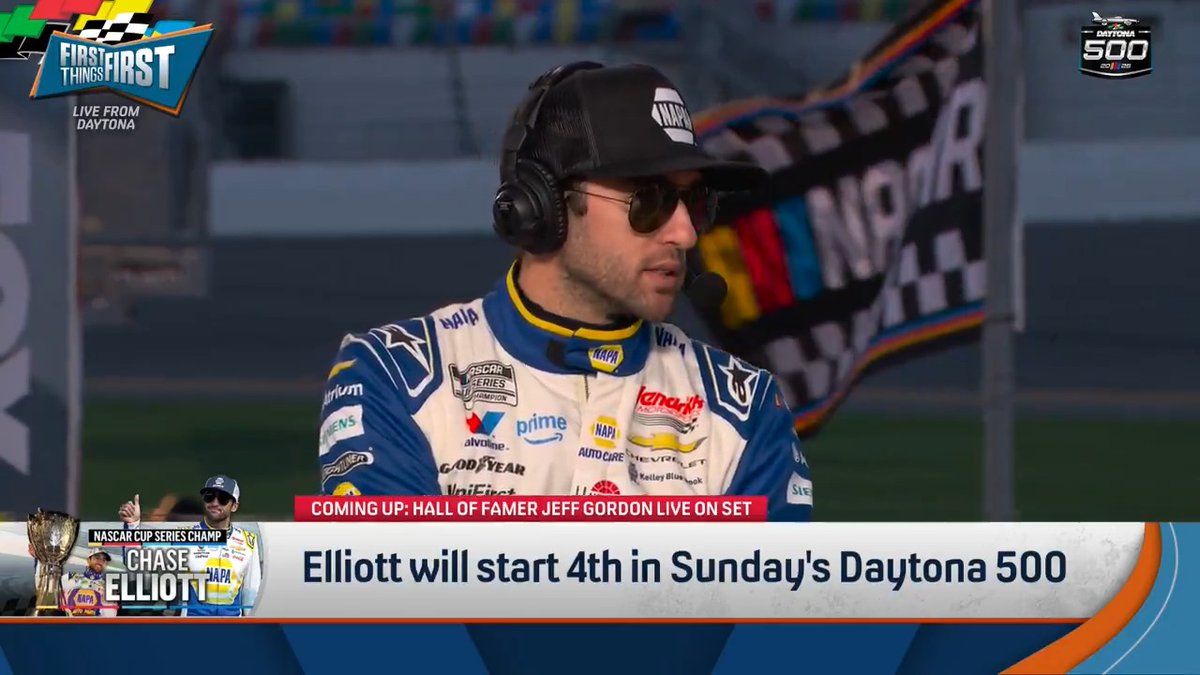 “There are so many things that are out of our hands in this event… It’s really easy to make mistakes and that’s just what the Daytona 500 is. It is so much up in the air and anything can happen.” Chase Elliott says he puts emphasis on the things he can control:
