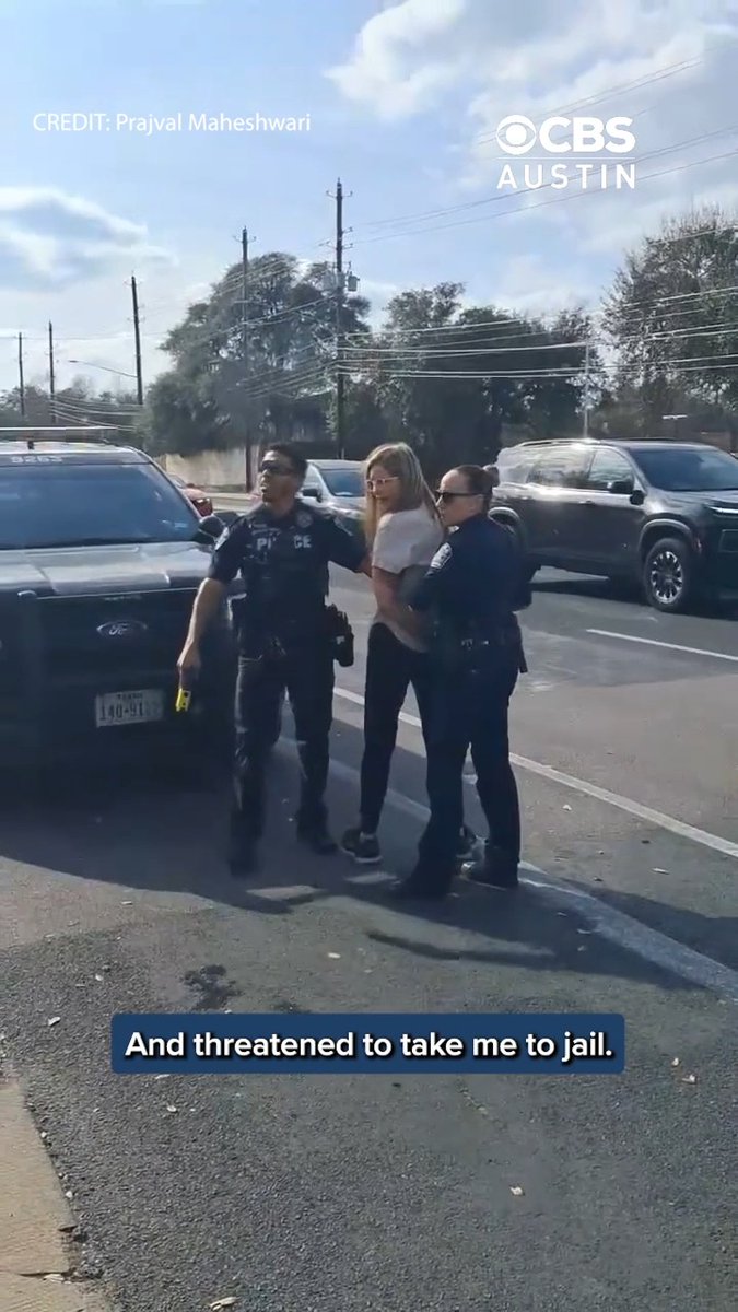 Greenlee Martinez, 17, said she was threatened with a taser during an ICE walkout protest in Round Rock. CBS has reached out to the Austin Police Department for a statement.