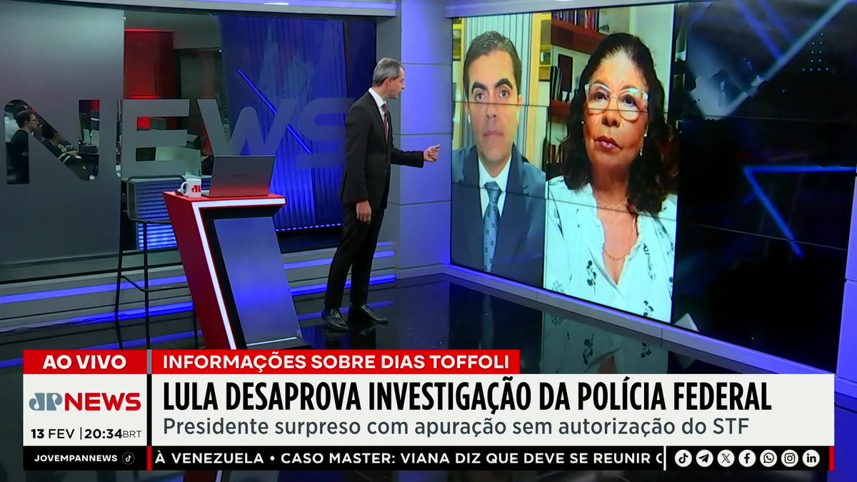 Lula sobe o tom contra a PF e defende Toffoli: "Ninguém pode ser investigado à revelia da lei" 📺 Confira na JP News 👉 #JornalJovemPan
