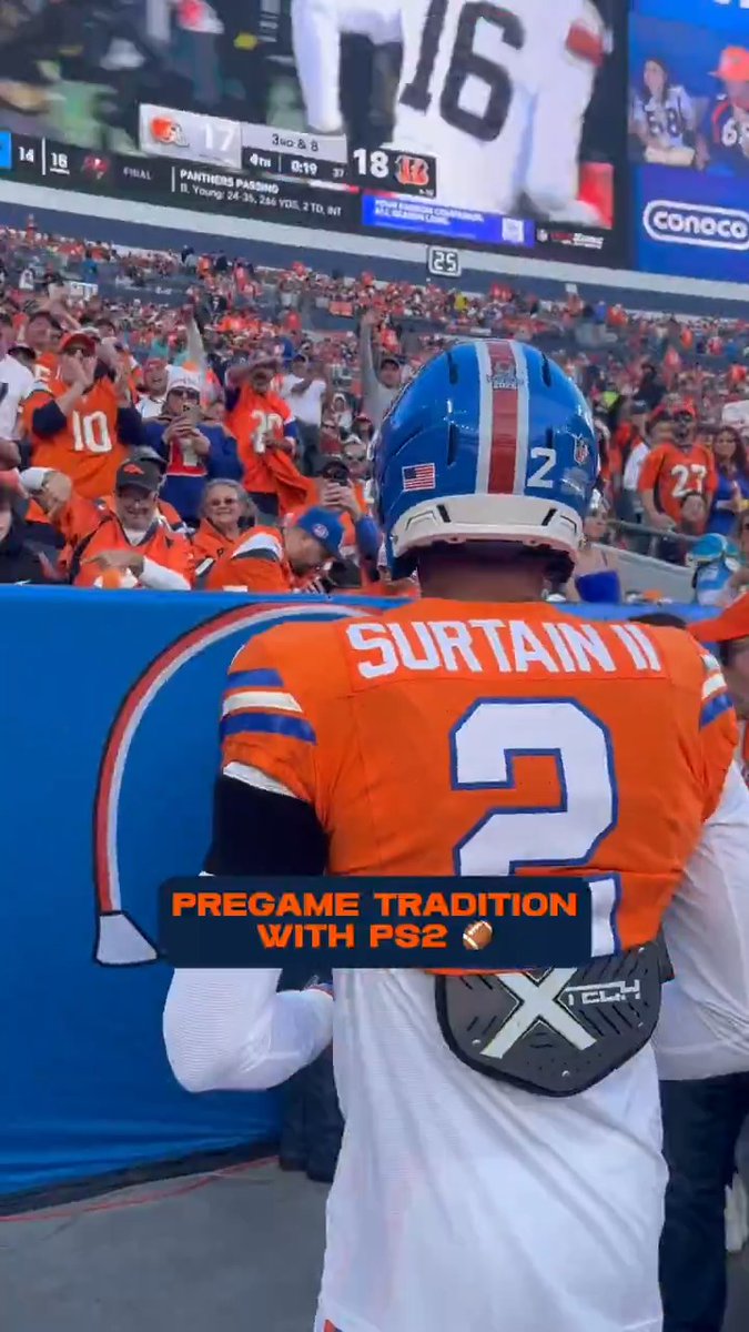 PS2 making core memories 🫶 Patrick Surtain x #BroncosCountry