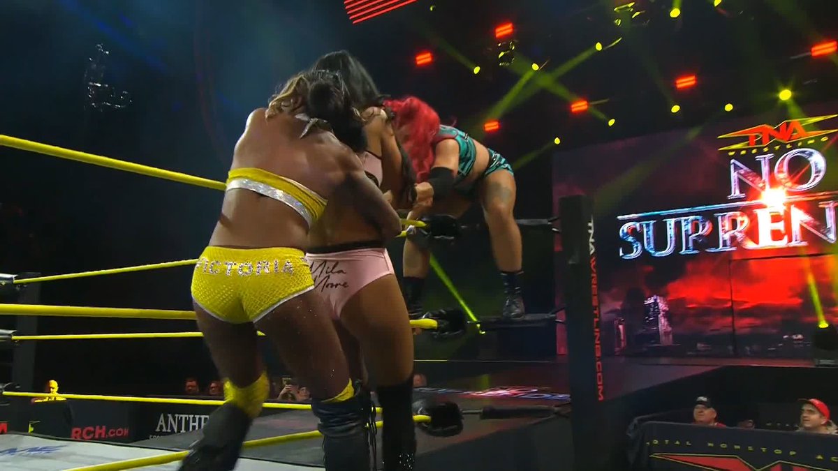 .Tessa Blanchard just inadvertently helped eliminate VIXCROW, and mila moore! Watch #TNANoSurrender on TNA+: Use code NOSURRENDER26 for one FREE month of TNA+: