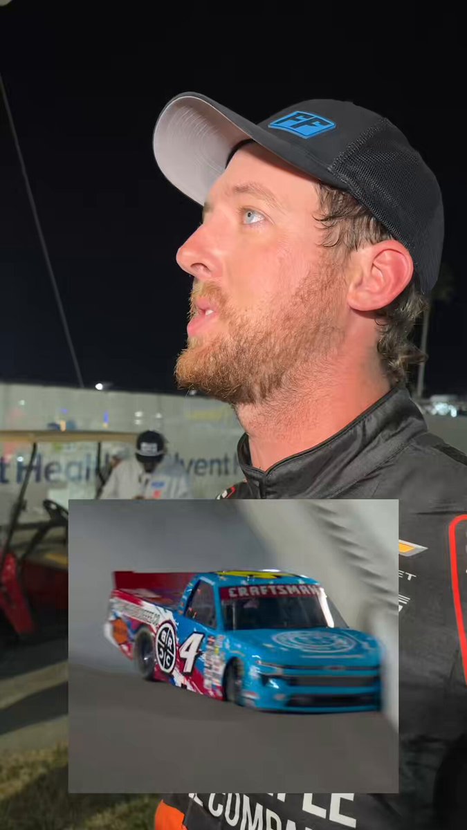 When my little cousin reaches out to me and says, "I haven't watched Trucks before, but I watched tonight because of Cleetus," it's a small example of the power McFarland's presence in this sport has. Hate to see his evening end so soon.